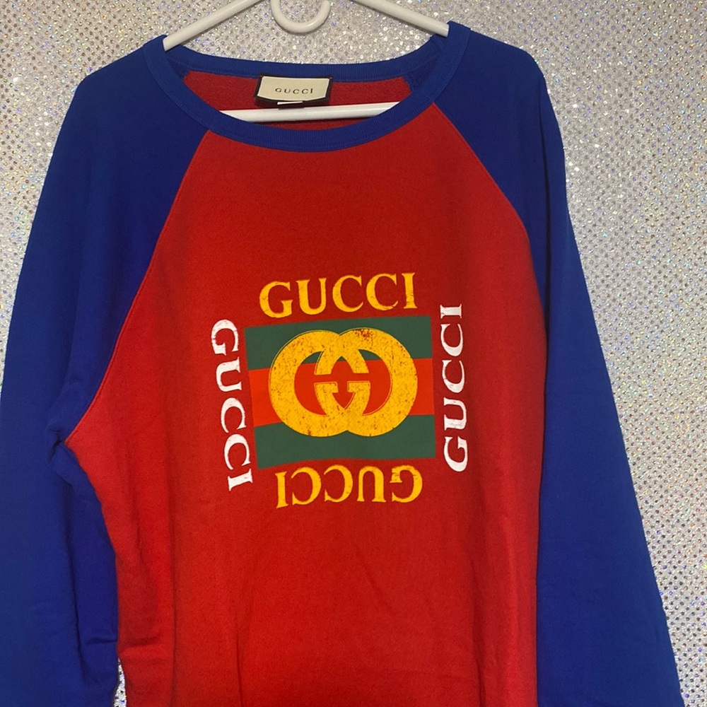 New men's Gucci logo sweatshirt size XXXL